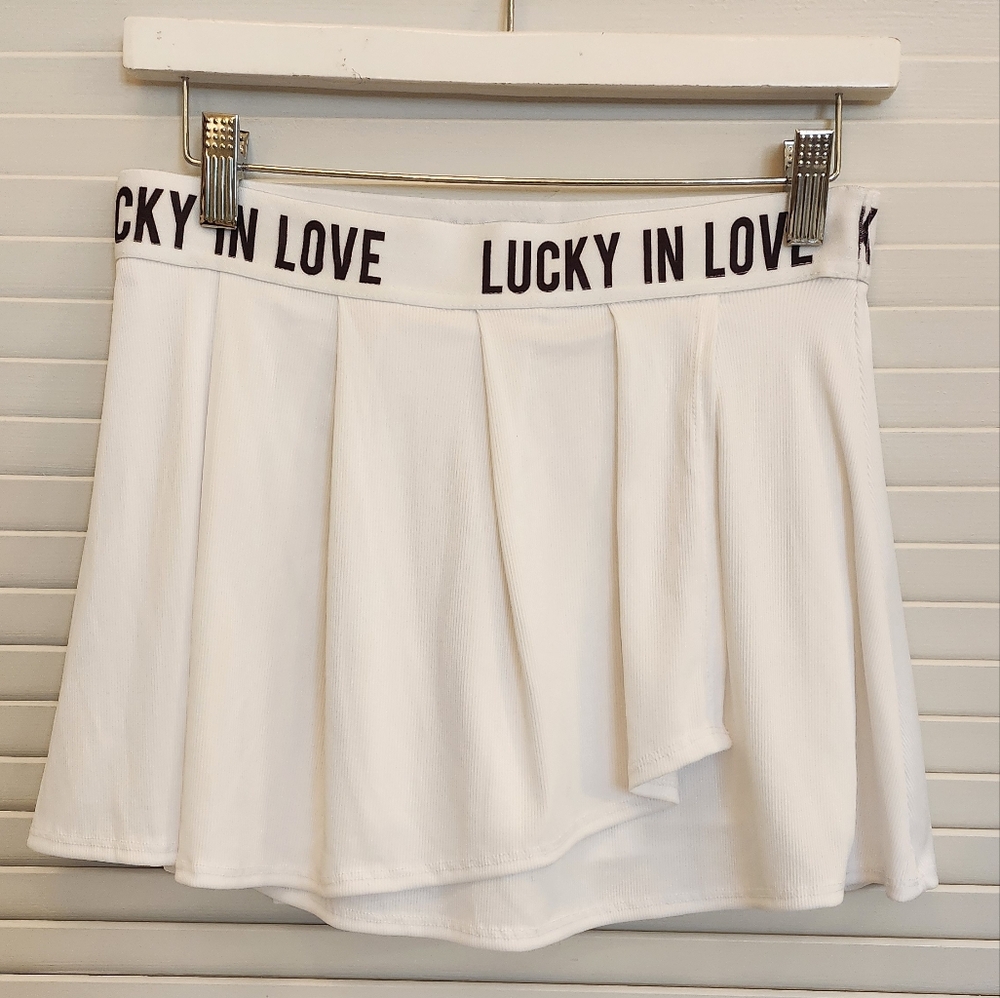 Lucky In Love Pleated Tennis Skirt Small
